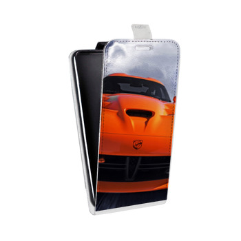 Дизайнерский вертикальный чехол-книжка для Alcatel One Touch Pop D5 Dodge (на заказ)