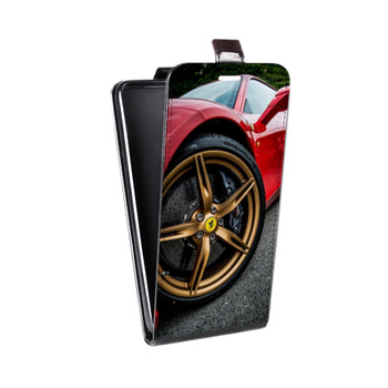 Дизайнерский вертикальный чехол-книжка для Huawei Y5 II Ferrari (на заказ)