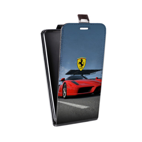 Дизайнерский вертикальный чехол-книжка для Huawei Y9 (2018) Ferrari