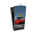 Дизайнерский вертикальный чехол-книжка для LG G7 Fit Ferrari
