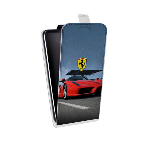 Дизайнерский вертикальный чехол-книжка для Huawei Y9 (2018) Ferrari