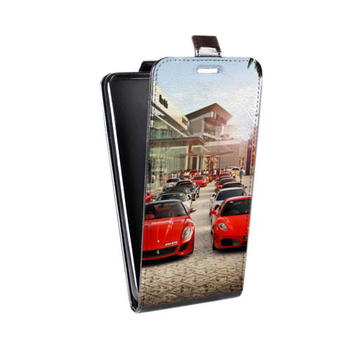 Дизайнерский вертикальный чехол-книжка для ASUS ZenFone 4 Selfie Ferrari