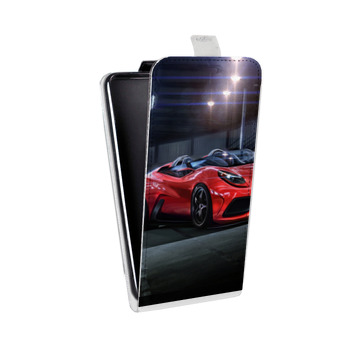 Дизайнерский вертикальный чехол-книжка для Iphone Xs Max Ferrari (на заказ)