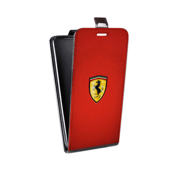Дизайнерский вертикальный чехол-книжка для Huawei P9 Ferrari (на заказ)