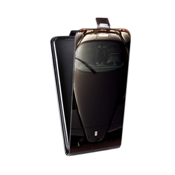 Дизайнерский вертикальный чехол-книжка для Huawei P9 Lite Ferrari (на заказ)