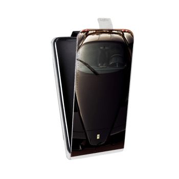 Дизайнерский вертикальный чехол-книжка для Samsung Galaxy Alpha Ferrari (на заказ)