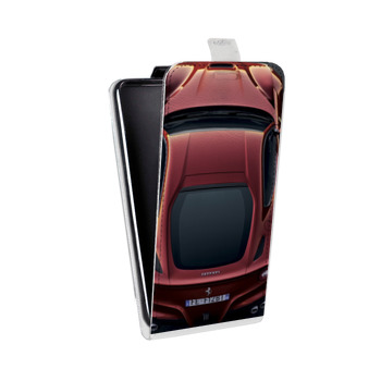 Дизайнерский вертикальный чехол-книжка для Sony Xperia SP Ferrari (на заказ)