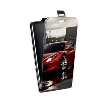 Дизайнерский вертикальный чехол-книжка для Huawei P30 Pro Ferrari (на заказ)