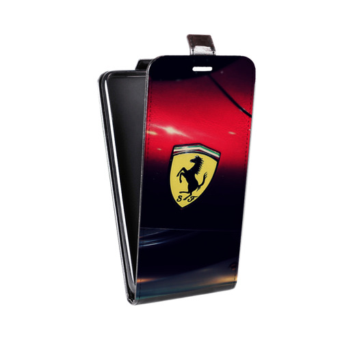 Дизайнерский вертикальный чехол-книжка для Micromax Canvas Spark Ferrari