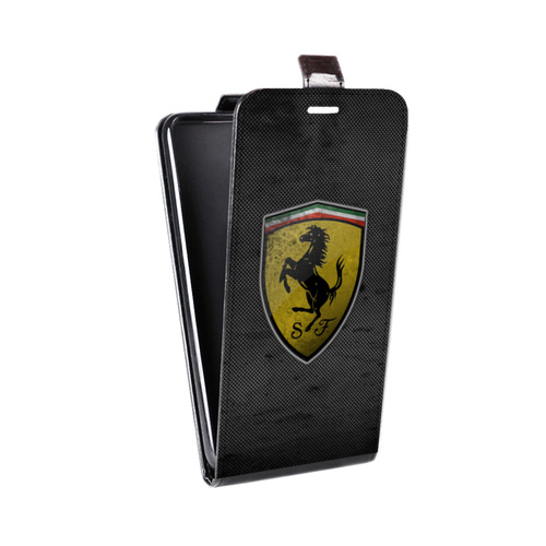 Дизайнерский вертикальный чехол-книжка для Realme X2 Pro Ferrari