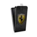 Дизайнерский вертикальный чехол-книжка для HTC Desire 12 Ferrari