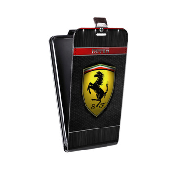 Дизайнерский вертикальный чехол-книжка для Huawei P40 Lite E Ferrari (на заказ)
