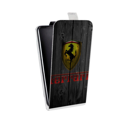 Дизайнерский вертикальный чехол-книжка для Iphone 5c Ferrari