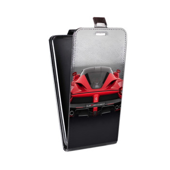 Дизайнерский вертикальный чехол-книжка для Sony Xperia Z3+ Ferrari (на заказ)