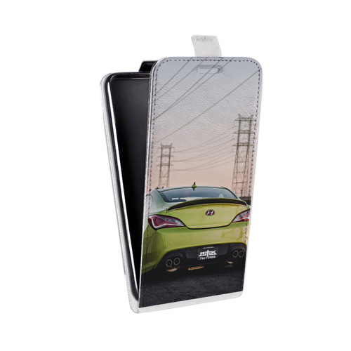Дизайнерский вертикальный чехол-книжка для Alcatel One Touch Pop C9 Hyundai