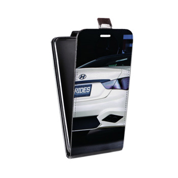 Дизайнерский вертикальный чехол-книжка для Huawei P9 Hyundai (на заказ)