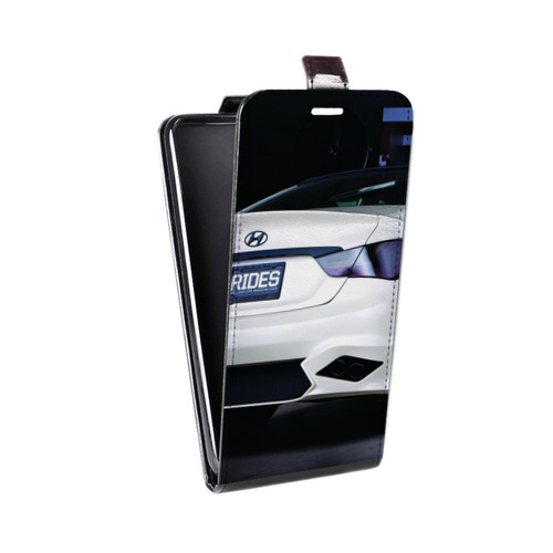 Дизайнерский вертикальный чехол-книжка для Motorola Moto E7 Plus Hyundai