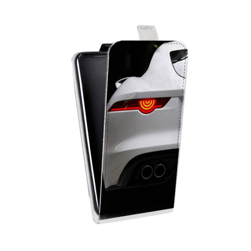 Дизайнерский вертикальный чехол-книжка для Motorola Moto E5 Plus Jaguar