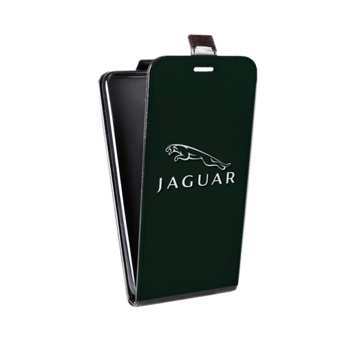 Дизайнерский вертикальный чехол-книжка для Samsung Galaxy Core Jaguar