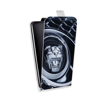 Дизайнерский вертикальный чехол-книжка для Iphone 5s Jaguar (на заказ)