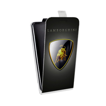 Дизайнерский вертикальный чехол-книжка для Samsung Galaxy Alpha Lamborghini (на заказ)