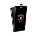 Дизайнерский вертикальный чехол-книжка для Alcatel 3C Lamborghini