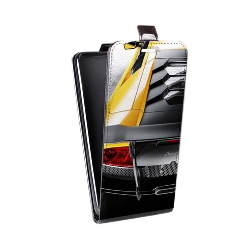 Дизайнерский вертикальный чехол-книжка для Asus ZenFone 3 Deluxe Lamborghini