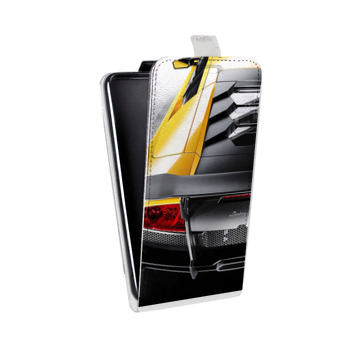 Дизайнерский вертикальный чехол-книжка для Samsung Galaxy Alpha Lamborghini (на заказ)
