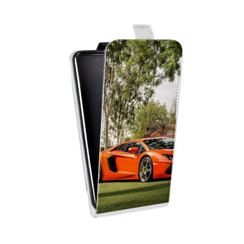 Дизайнерский вертикальный чехол-книжка для Huawei Honor 9X Lite Lamborghini (на заказ)