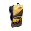 Дизайнерский вертикальный чехол-книжка для HTC Desire 728 Lamborghini