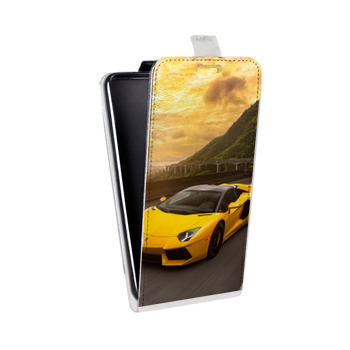 Дизайнерский вертикальный чехол-книжка для Huawei Honor 30i Lamborghini (на заказ)