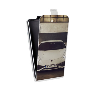 Дизайнерский вертикальный чехол-книжка для Samsung Galaxy Core Lite Lamborghini (на заказ)