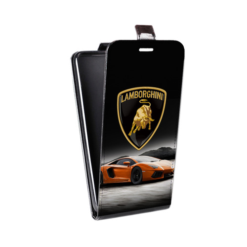 Дизайнерский вертикальный чехол-книжка для ASUS ZenFone 5 Lite Lamborghini