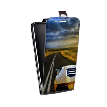 Дизайнерский вертикальный чехол-книжка для Iphone 7 Lamborghini (на заказ)