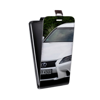 Дизайнерский вертикальный чехол-книжка для Iphone 7 Lexus (на заказ)