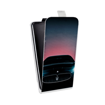 Дизайнерский вертикальный чехол-книжка для Iphone 7 Plus / 8 Plus Maserati (на заказ)