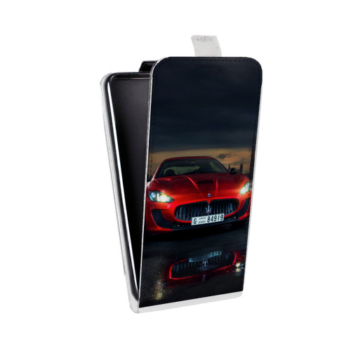Дизайнерский вертикальный чехол-книжка для Sony Xperia go Maserati