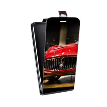 Дизайнерский вертикальный чехол-книжка для Iphone 7 Maserati (на заказ)