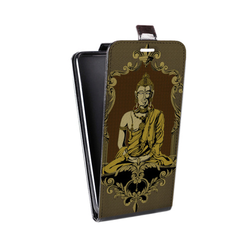 Дизайнерский вертикальный чехол-книжка для Alcatel Pop 4 Священный Будда