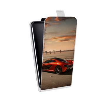 Дизайнерский вертикальный чехол-книжка для Samsung Galaxy J3 (2016) McLaren (на заказ)