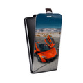 Дизайнерский вертикальный чехол-книжка для Samsung Galaxy Core McLaren