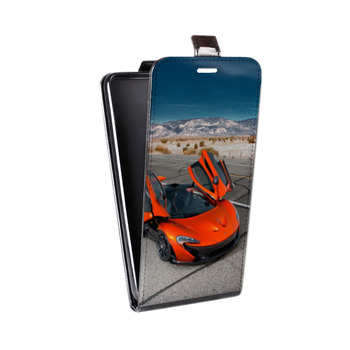 Дизайнерский вертикальный чехол-книжка для Alcatel One Touch Pop D5 McLaren (на заказ)