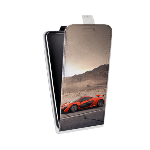 Дизайнерский вертикальный чехол-книжка для Samsung Galaxy Grand McLaren