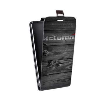 Дизайнерский вертикальный чехол-книжка для Huawei P9 Lite McLaren (на заказ)
