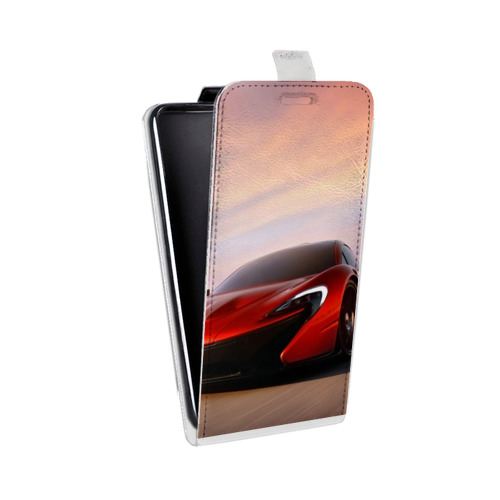 Дизайнерский вертикальный чехол-книжка для Motorola Moto E5 McLaren