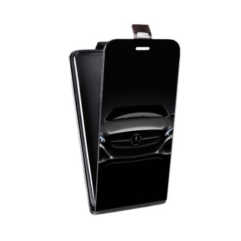 Дизайнерский вертикальный чехол-книжка для Samsung Galaxy Note 2 Mercedes (на заказ)