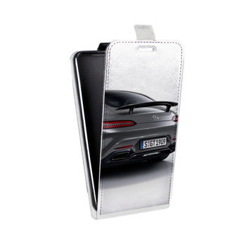 Дизайнерский вертикальный чехол-книжка для Huawei Honor 10X Lite Mercedes (на заказ)