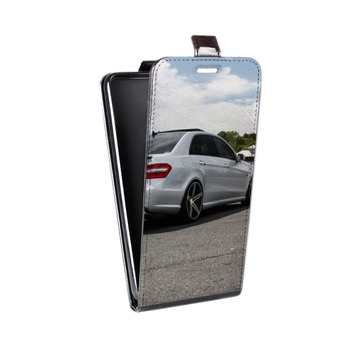 Дизайнерский вертикальный чехол-книжка для Iphone 5s Mercedes (на заказ)