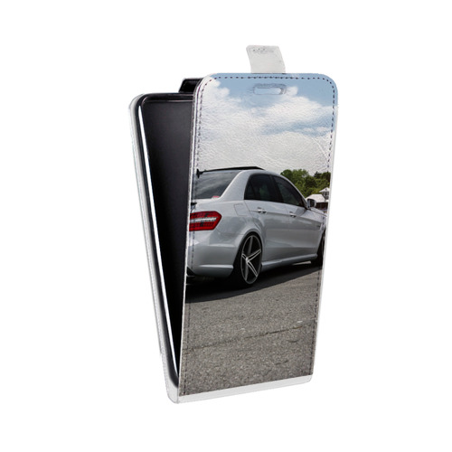 Дизайнерский вертикальный чехол-книжка для HTC U Ultra Mercedes