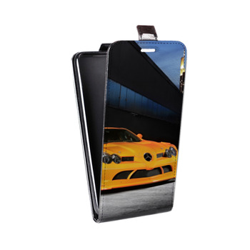 Дизайнерский вертикальный чехол-книжка для Samsung Galaxy S6 Edge Mercedes (на заказ)